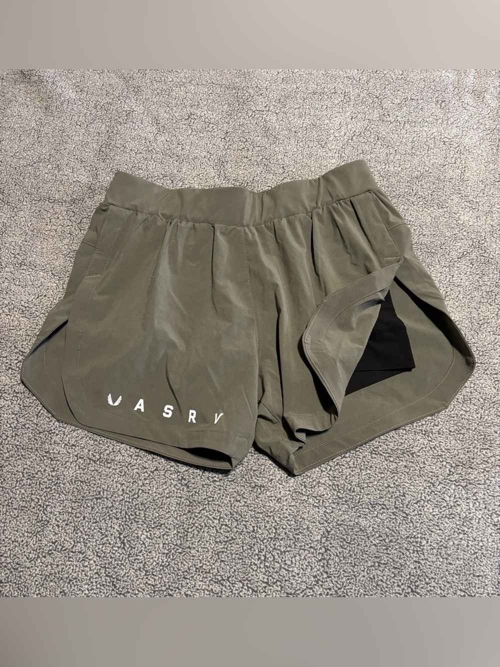 ASRV women’s Olive Green Athletic Running Shorts size Small